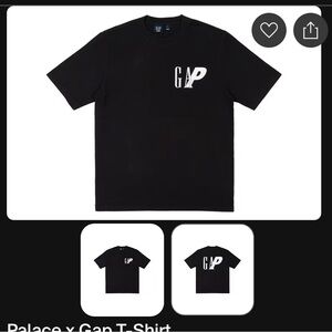 GAP X Palace collab Men's Black Short sleeve tshirt